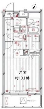 レガリス洗足池 404 間取り図