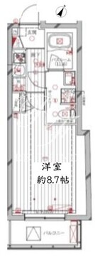 レガリス洗足池 305 間取り図