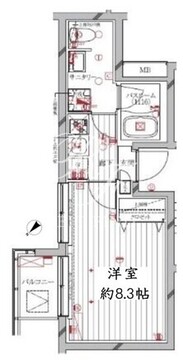 レガリス洗足池 205 間取り図