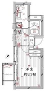 レガリス洗足池 405 間取り図