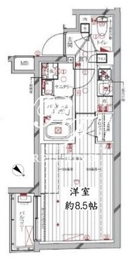 レガリス洗足池 308 間取り図
