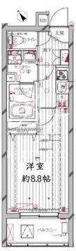 レガリス洗足池 208 間取り図