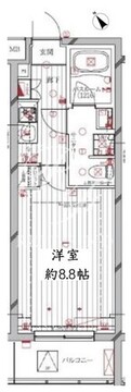 レガリス洗足池 210 間取り図