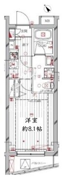 レガリス洗足池 211 間取り図