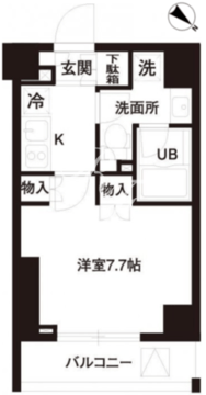 レジディア白金高輪 105 間取り図