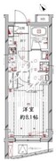 レガリス洗足池 409 間取り図