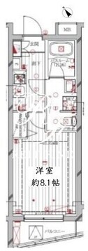 レガリス洗足池 409 間取り図