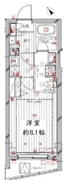 レガリス洗足池 212 間取り図