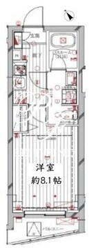 レガリス洗足池 410 間取り図