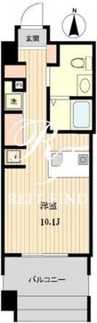 プライマル亀戸 403 間取り図