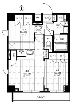 ステージグランデ新御徒町アジールコート 1201 間取り図