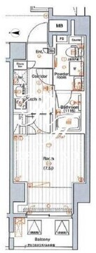 プレミアムキューブG四谷左門町 802 間取り図