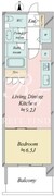 レジディア南千住 1103 間取り図