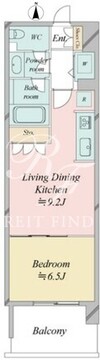 レジディア南千住 1103 間取り図