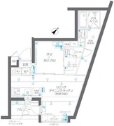 ズーム碑文谷 202 間取り図