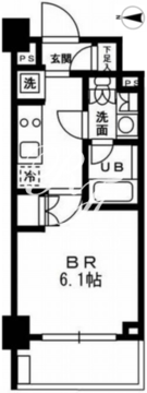 レジディア新宿イースト3 303 間取り図