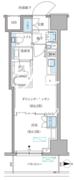 パークアクシス住吉ガーデンスクエア 1108 間取り図
