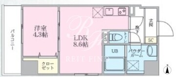プルメリア 307 間取り図
