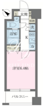 KDXレジデンス森下千歳 605 間取り図