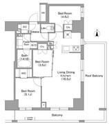 コンフォリア・リヴ西葛西三丁目 702 間取り図