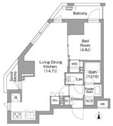 コンフォリア・リヴ西葛西三丁目 705 間取り図