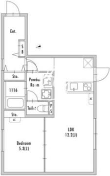 グランパセオ目黒青葉台 301 間取り図