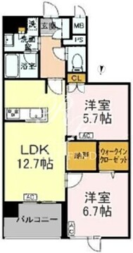 ロイジェント豊島園 205 間取り図