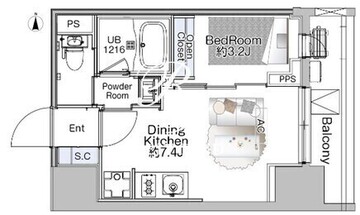 ザ・ライオンズフォーシア赤羽 602 間取り図