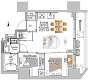 ザ・ライオンズフォーシア赤羽 303 間取り図