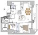 ザ・ライオンズフォーシア赤羽 1102 間取り図
