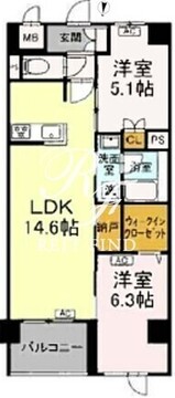 ロイジェント豊島園 113 間取り図