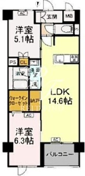 ロイジェント豊島園 110 間取り図