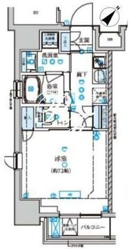 ベルシード門前仲町 401 間取り図