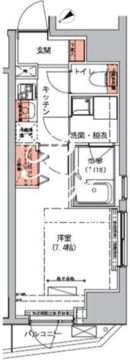 ハーモニーレジデンス三田 501 間取り図