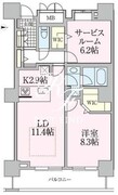 ロイヤルパークスタワー南千住 2811 間取り図