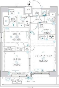 アルテシモヴィコロ 902 間取り図