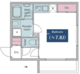 レジディア文京小石川 203 間取り図