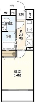 ウェルスクエアイズム初台 305 間取り図