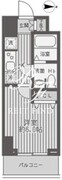 レジディア蒲田 1302 間取り図