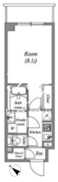 ルネサンスコート新宿余丁町 302 間取り図