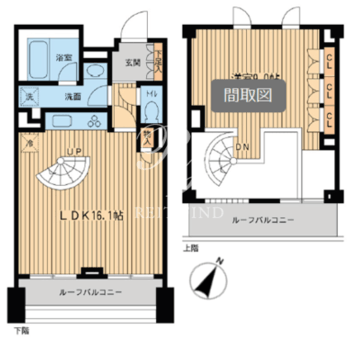 レジデンス三宿 403 間取り図