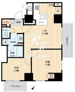 HF田端レジデンス 1003 間取り図