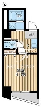 アブレスト西日暮里 401 間取り図