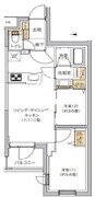 リビオメゾン湯島 206 間取り図