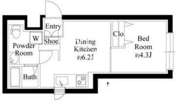 ジュネス北千住S 103 間取り図