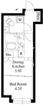 グランパセオ用賀 203 間取り図