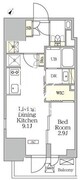 ザ・パークハビオ大森山王 1601 間取り図