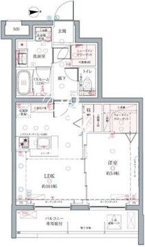 クレヴィスタ墨田 401 間取り図