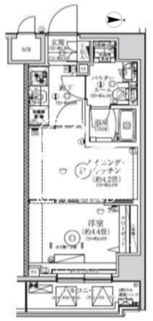 レアライズ赤羽イースト 604 間取り図