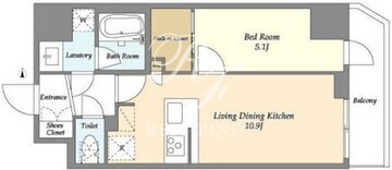 リテラス錦糸町ウエスト 203 間取り図